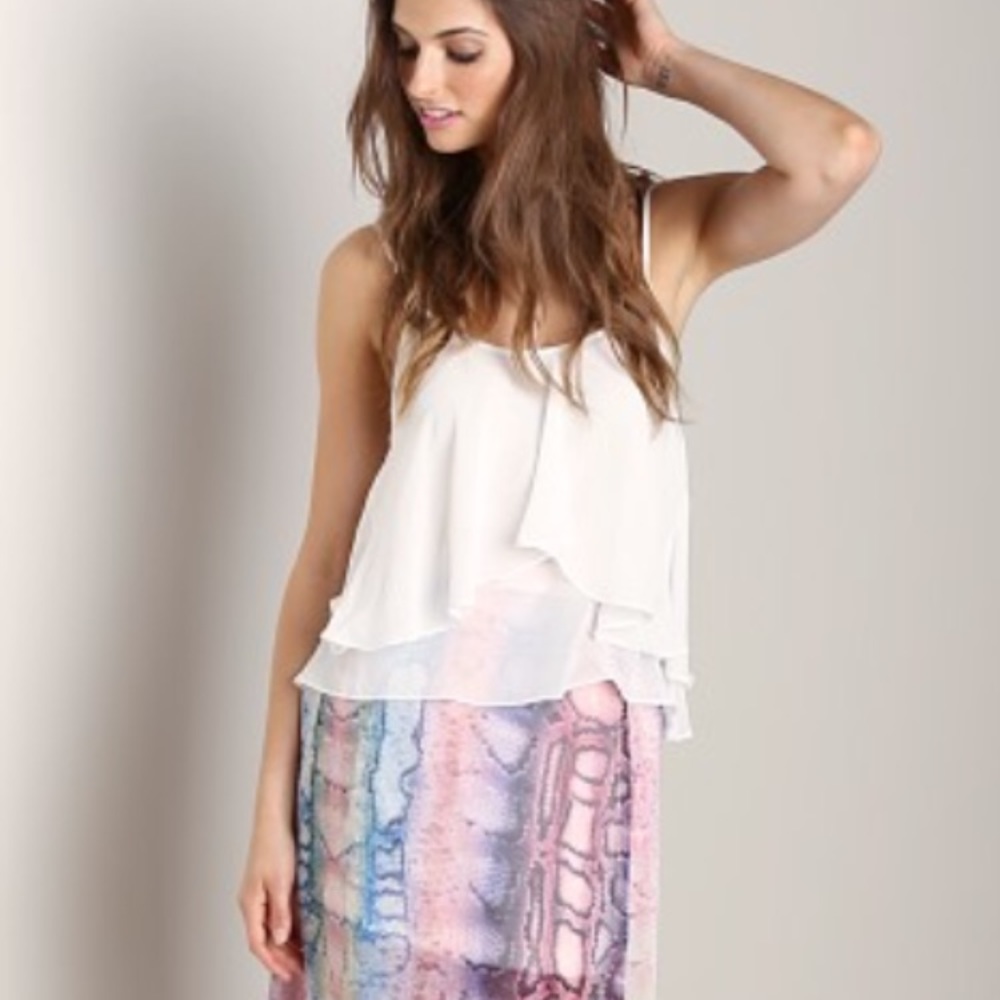 Show Me Your Mumu Jodi Rae White Tank XS